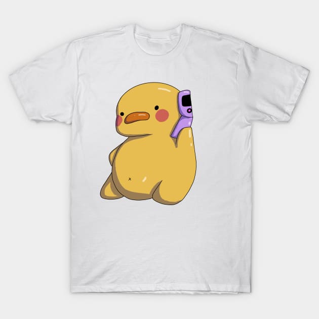 Duck on flip phone T-Shirt by annoyingarts